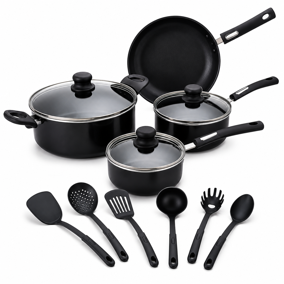 🍳🔥 Combo Cocina Completo 13 Piezas ✅ Cocina rico sin que se pegue 🙌