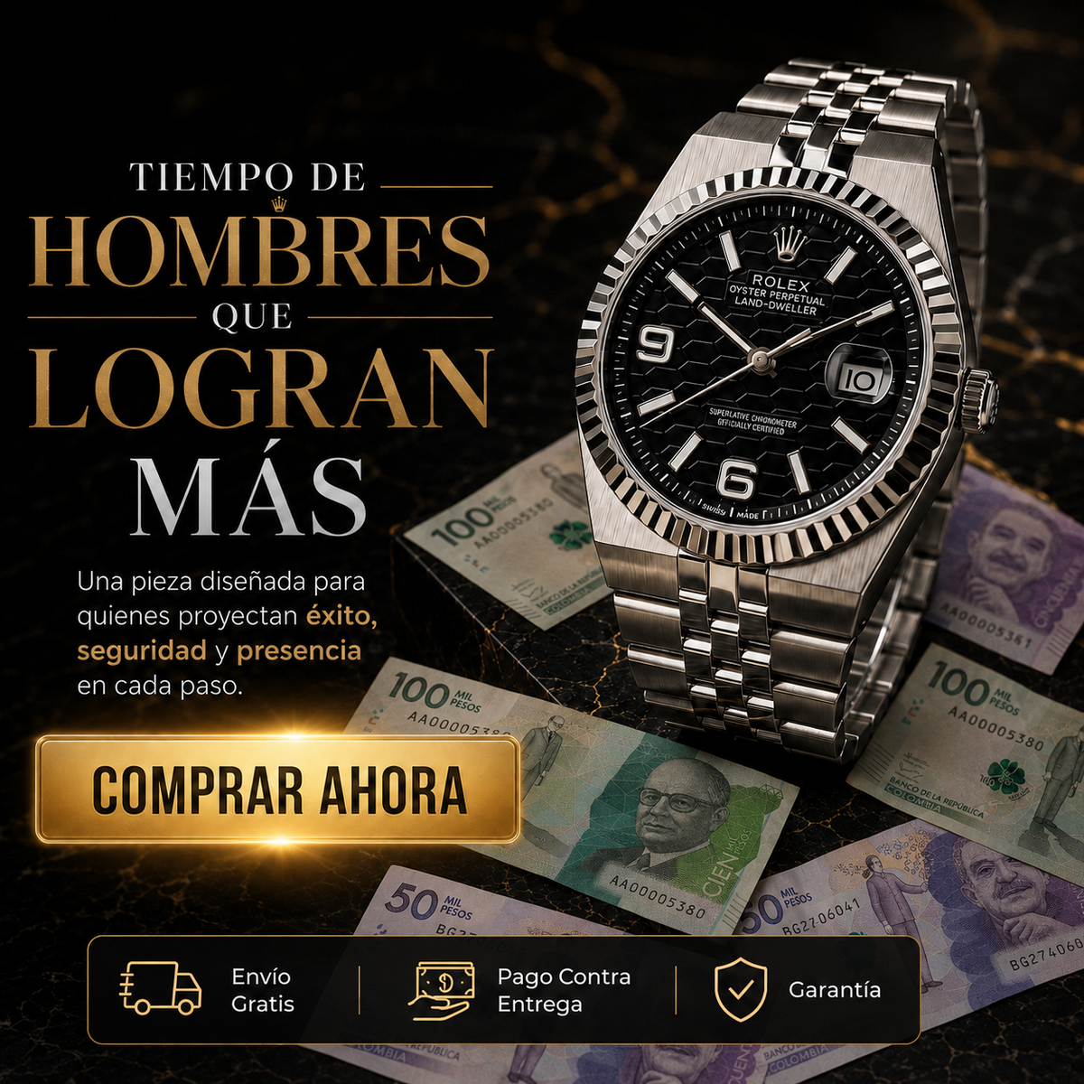 💰 RELOJ CLASICO LUX — REFLEJA TODO LO QUE HAS LOGRADO 📈