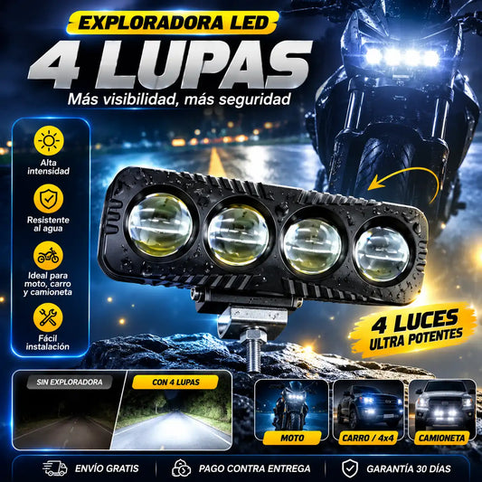 🔦 Paga 1 Lleva 2 Exploradoras Lineal 4 Lupas – Máxima Potencia 🚙💥