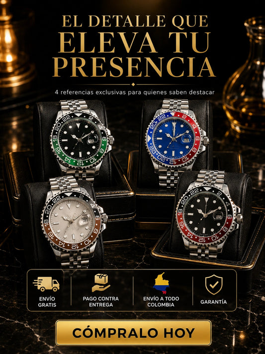 Reloj de Lujo 🔴🔵 Clásico ⌚
