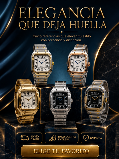 🔥 Reloj Hombre Cuadrado⌚ Edición Clásica de Lujo
