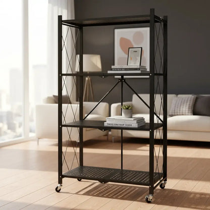 📦🏠 Organizador Metálico 4 Niveles con Ruedas